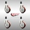 Service Caster 5 Inch 316SS Maroon Polyurethane Swivel 1-5/8 Inch Expanding Stem Caster Set SCC SCC-SS316EX20S514-PPUB-MRN-158-4 - alternate 3